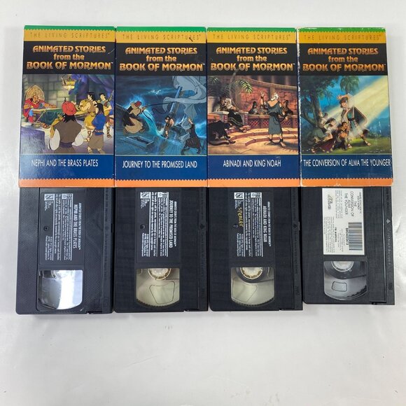 Animated Stories From The Book Of Mormon 12 VHS Lot Complete Set - Picture 3 of 5